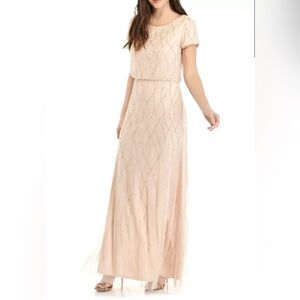 Adrianna Papell Blush Pink Gown
